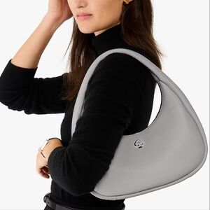 Kate Spade NY Morning Grey Leather Crescent Bag